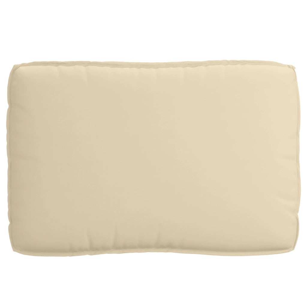 Cuscino per pallet per sedia Beige 120x80x12 cm Tessuto Oxford