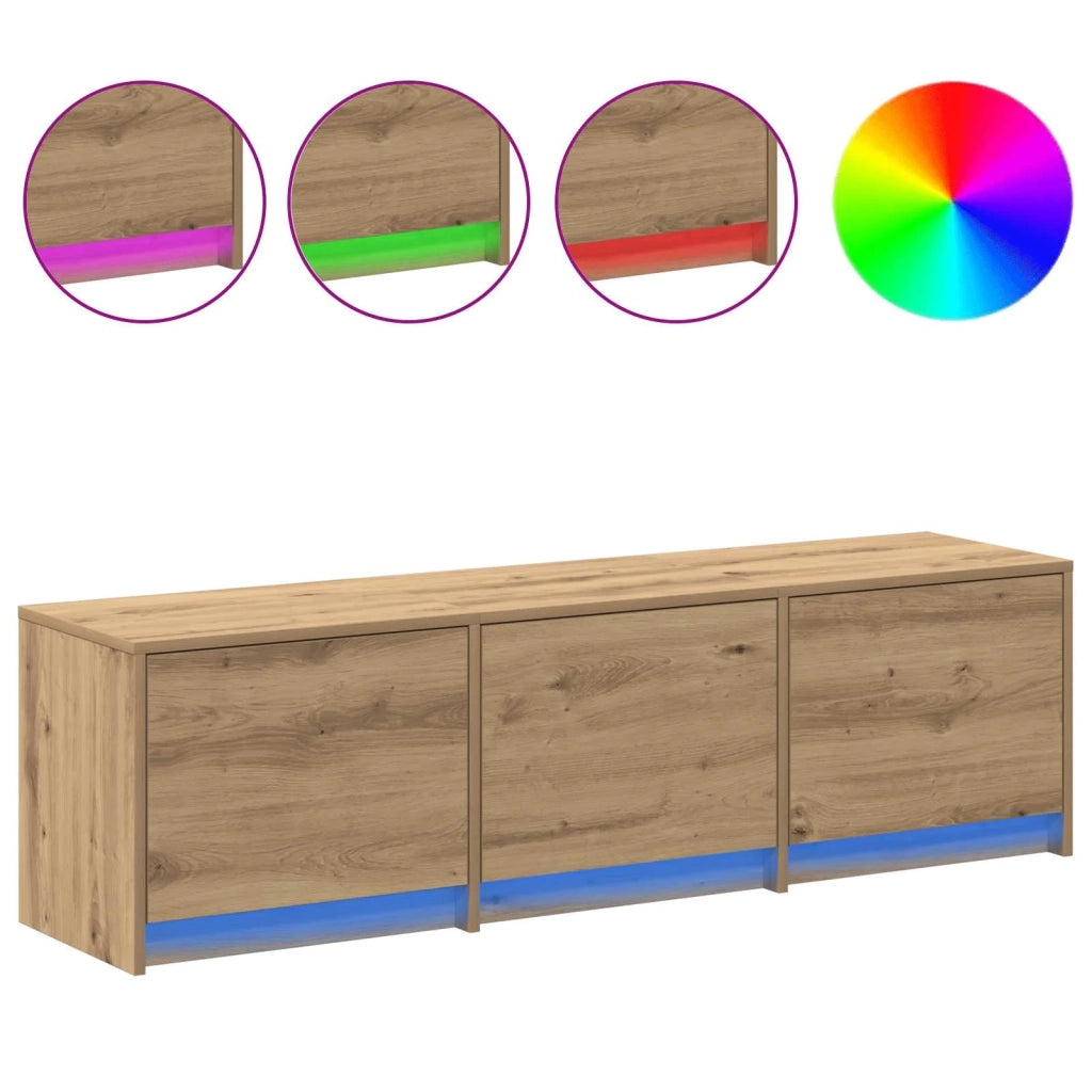 Mobile TV-Credenza per TV Rovere artigianale 140 x 34 x 40 cm Legno multistrato