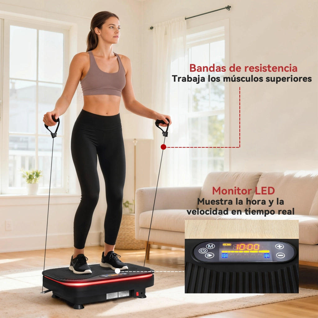 Pedana Vibrante Fitness ¨C Xylo ¨C 99 Velocit¨¤ 3 Programmi Bluetooth LED