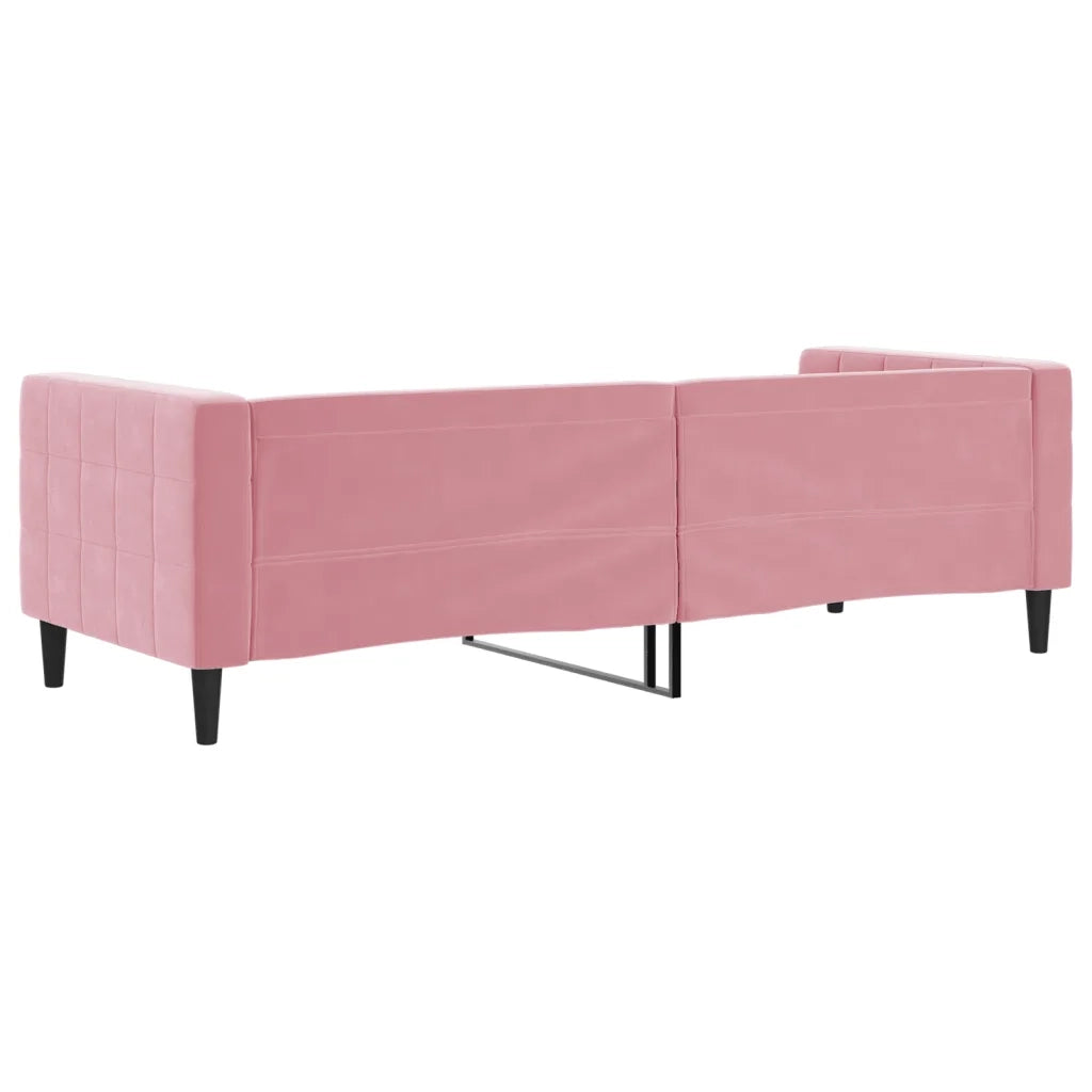 Letto da Giorno Rosa 80x200 cm in Velluto