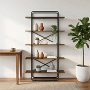 Libreria 5 livelli 100 x 35 x 175,5 cm PB Rovere Fumo 8007782