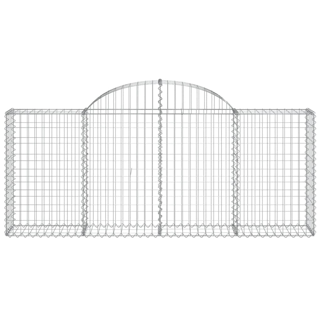 Cesto Gabbione ad Arco 200x30x80/100 cm Ferro Zincatocod mxl 73371