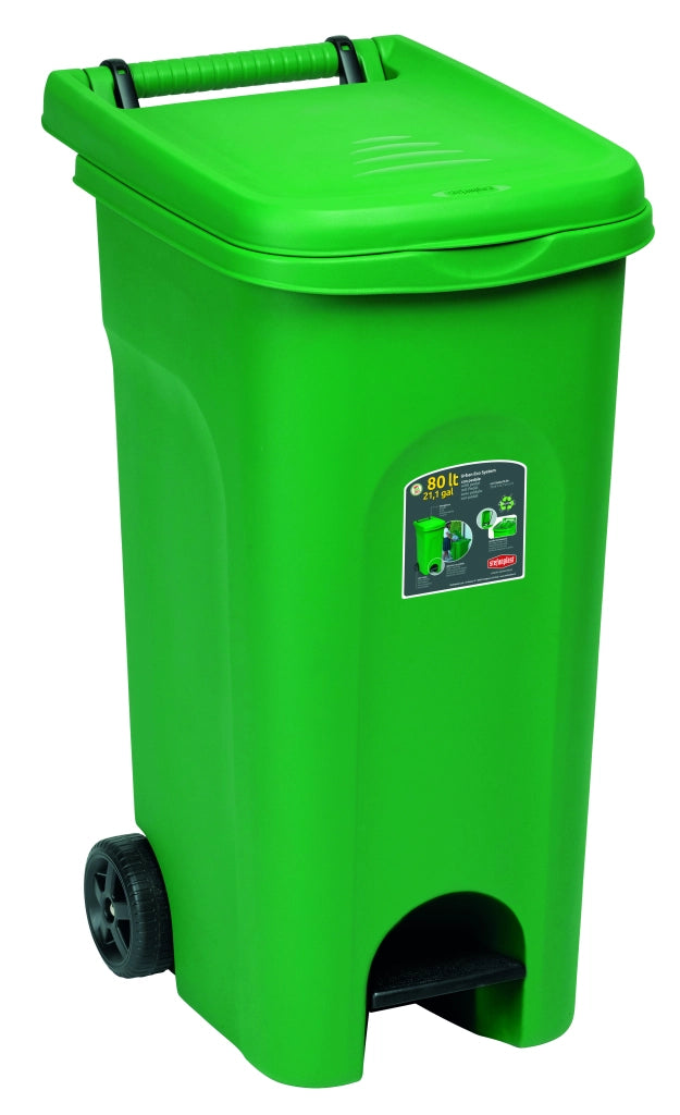 Stefanplast BIDONE URBAN ECO SYSTEM Lt. 80 col. Verde