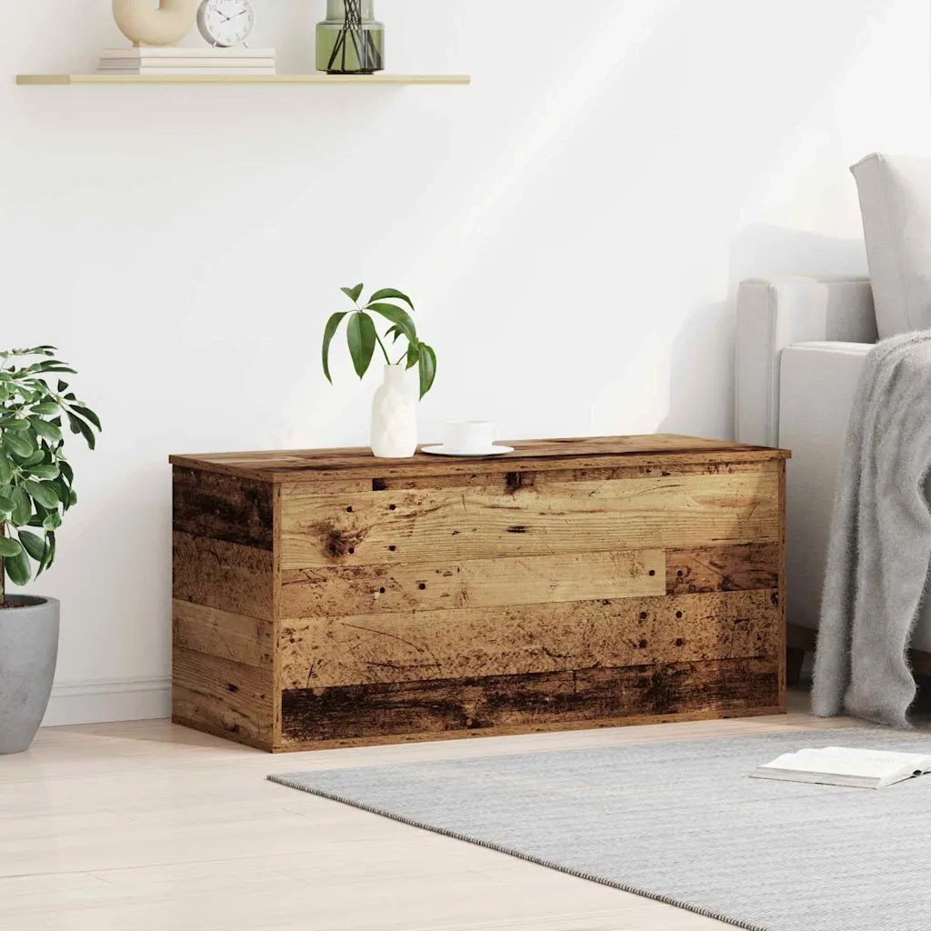 Scatola di Stoccaggio Legno vecchio 100 x 42 x 46 cm CFW7870000