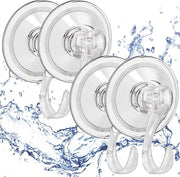 Set di 4 mollette senza fori, massimo 5 kg, per doccia, bagno, cucina, finestra, mollette multifunzionali con ganci, ganci per parete, ganci per asciugamani senza fori