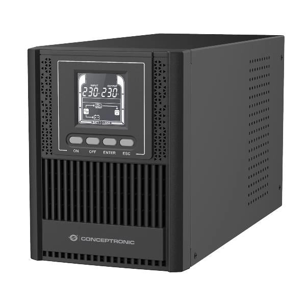 Conceptronic zeus52es1k gruppo di continuità (ups) doppia conversione (online) 1 kva 900 w 3 presa(e) ac