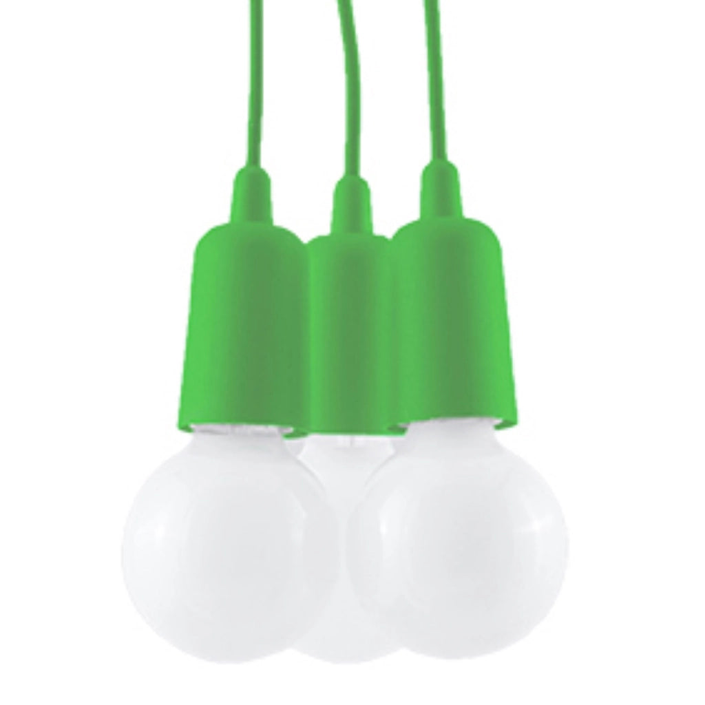 Lampada a sospensione DIEGO 3 verde