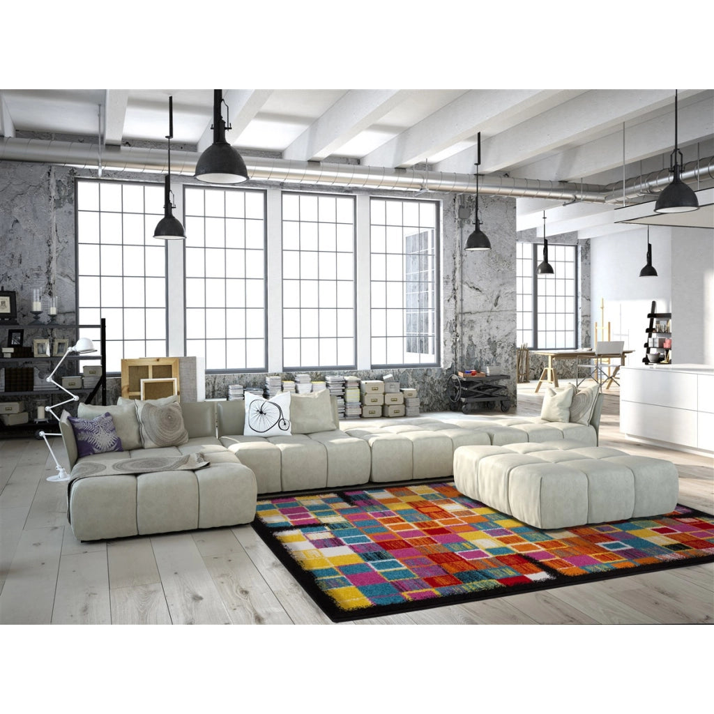 Tappeto a pelo corto Caribbean multicolor 200x290 cm