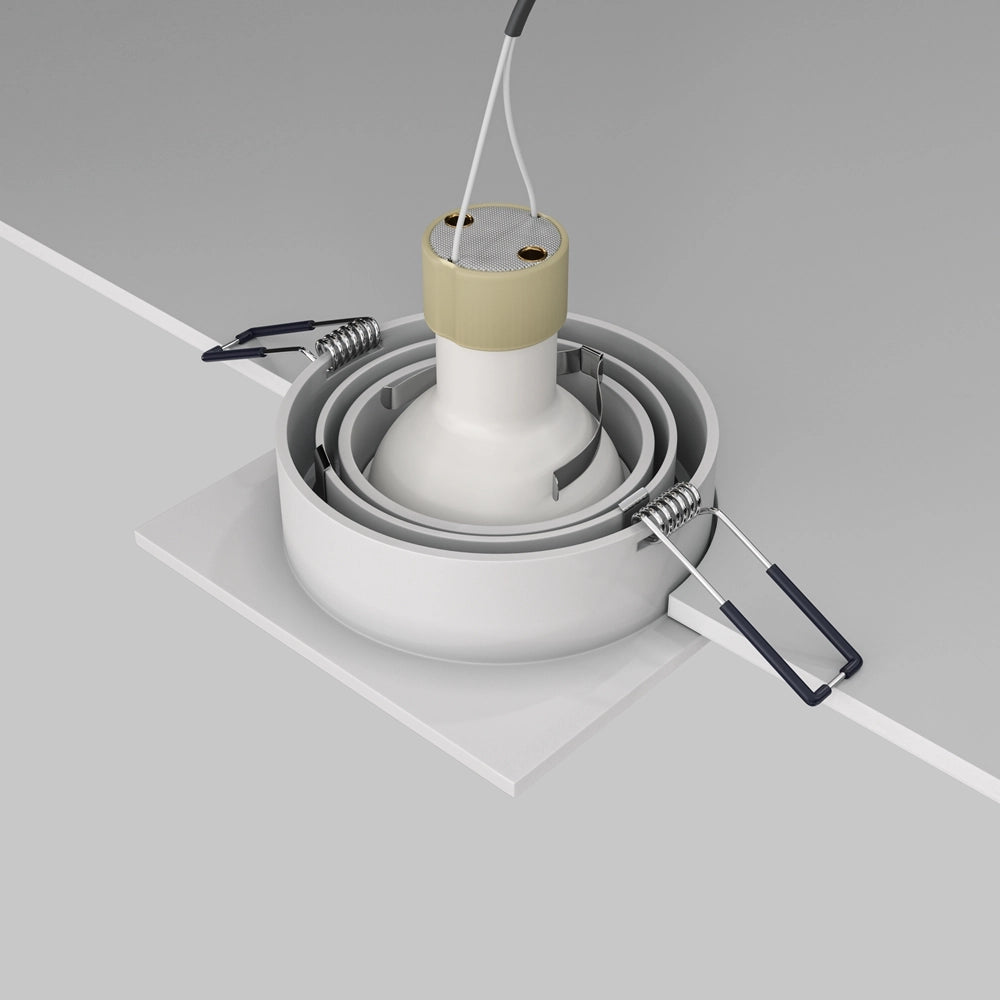 Faretto incasso Maytoni Atom DL024-2-01W GU10 bianco
