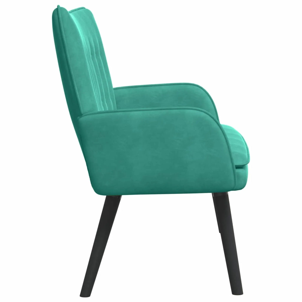 Sofa a Due Posti Turchese 115 x 61 x 87 cm Velluto 42028922