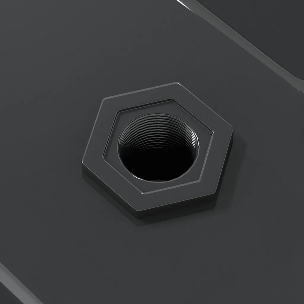 vidaXL Mensole a Muro 2 pz 50x30x3 cm Nero in Acciaio Inossidabile