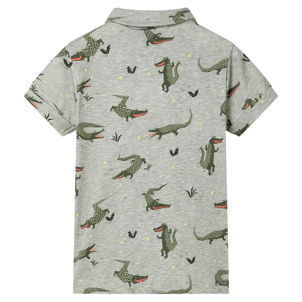 Camicia da Bambino Cachi Chiaro Mélange 116 12106