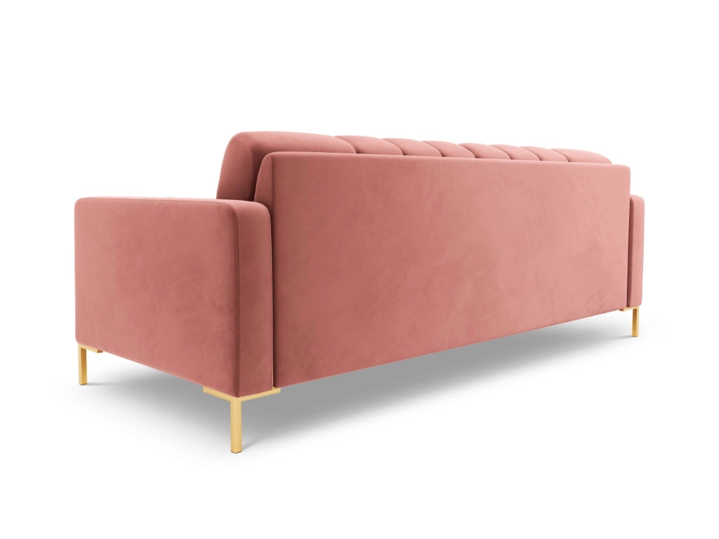 Cosmopolitan Design - Divano "Bali" 4 posti in velluto rosa 