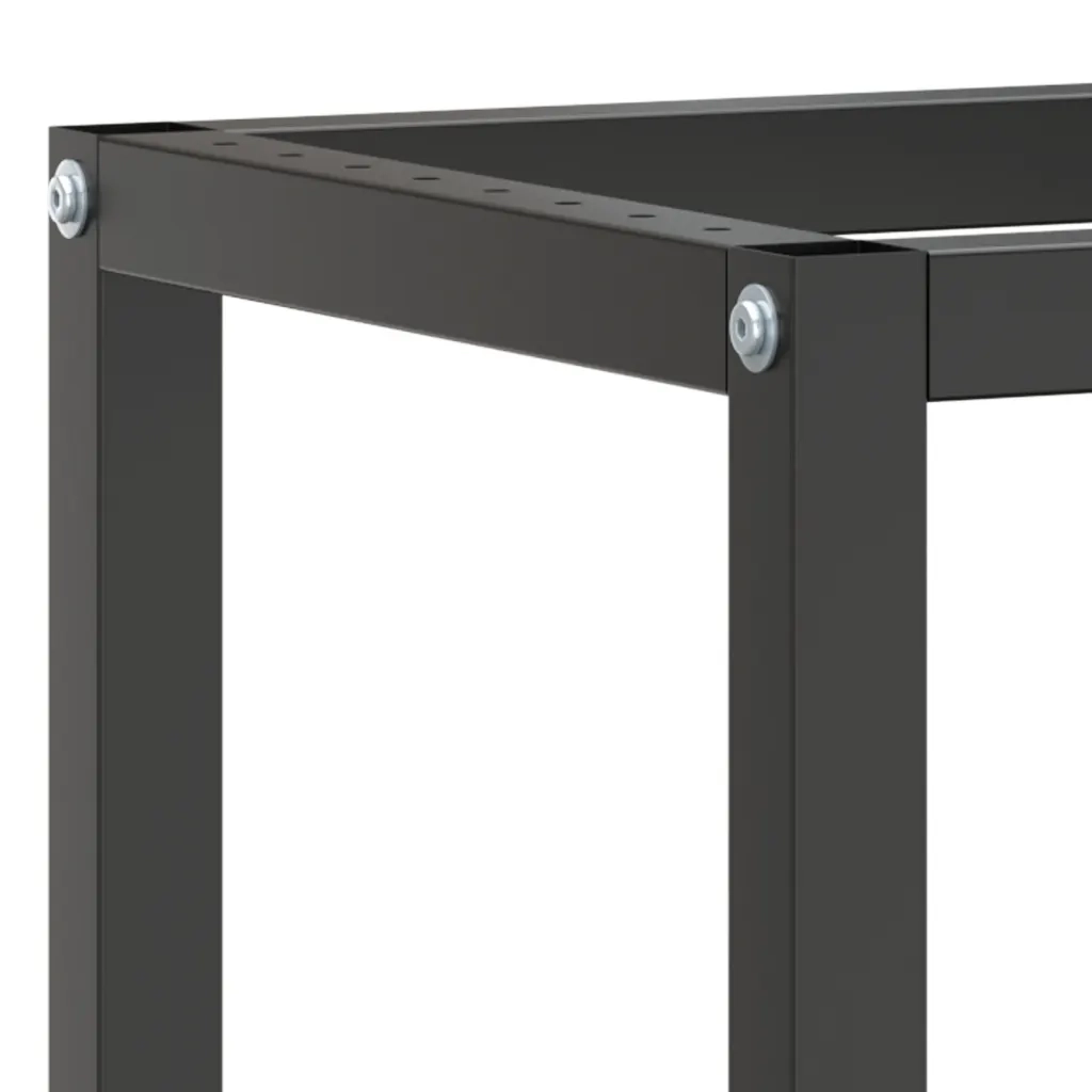 Telaio Banco da Lavoro Nero e Rosso Opaco 140x50x79 cm Metallo CFW5272289
