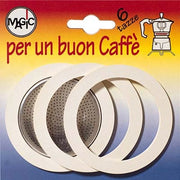 GUARNIZIONE + FILTRO MOKA - TAZZE 6 CF=PZ 3+1 FILTRO- 12 confezioni