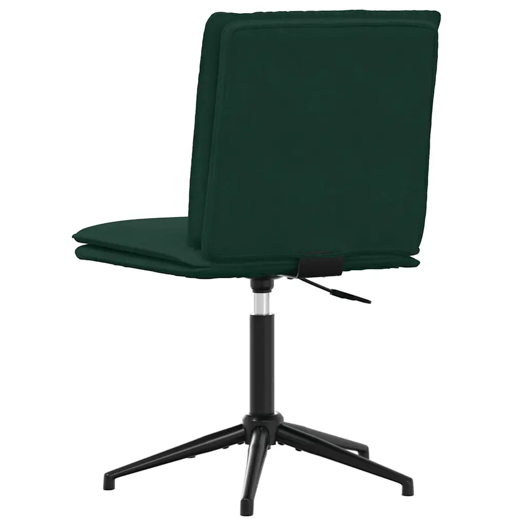 vidaXL Sedie da Pranzo 4 pz Verde Scuro in Velluto