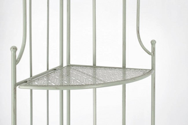Scaffale Angolare 49x33x126 cm Harriet in Acciaio Salvia