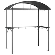 Gazebo | Pergolato Barbecue Ripiani Laterali Antracite 220x115x230 Acciaio