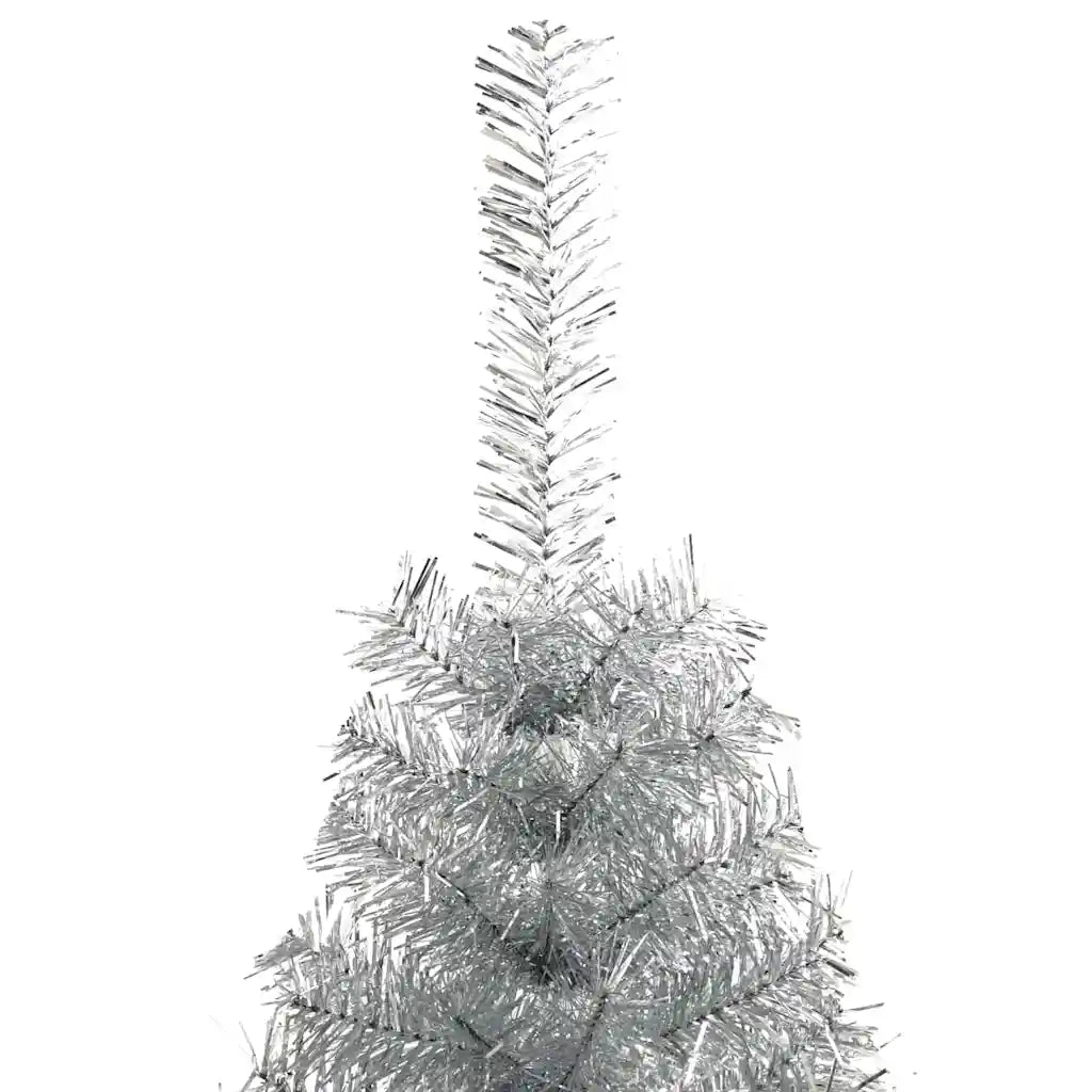 Albero di Natale artificiale con luci integrate Argento 120 cm 3397176