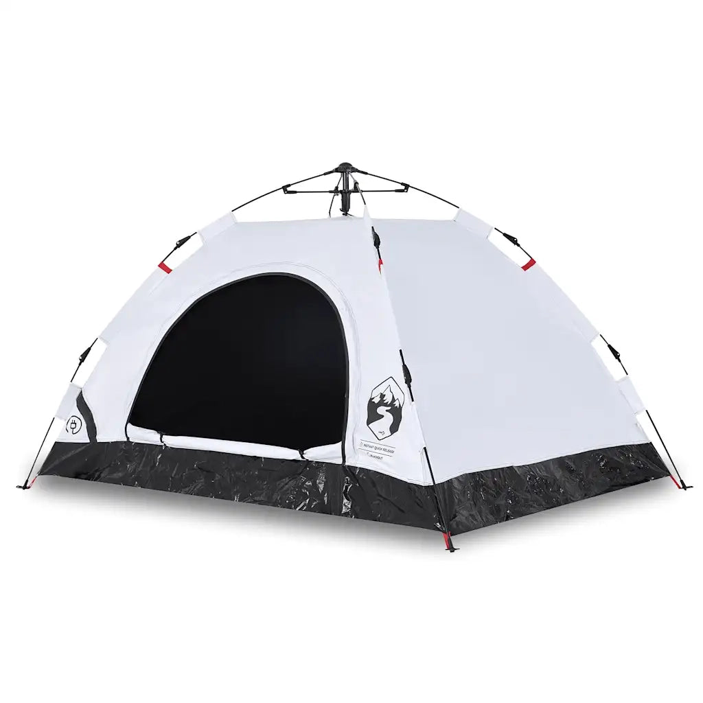 Tenda 2 Persone-Tenda da campeggio Bianca in Tessuto Oscurante a Rilascio Rapido 713679