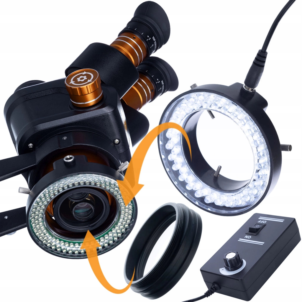 Set Microscopio Trinoculare Haumea PRO Black con Camera Draco Blue PRO HDMI – Zoom 6