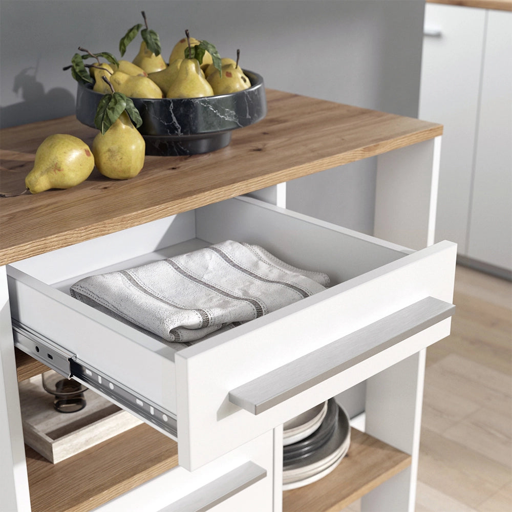 Vicco Buffet da cucina Bianco/Rovere artigianale 72.2 x 41.9 cm