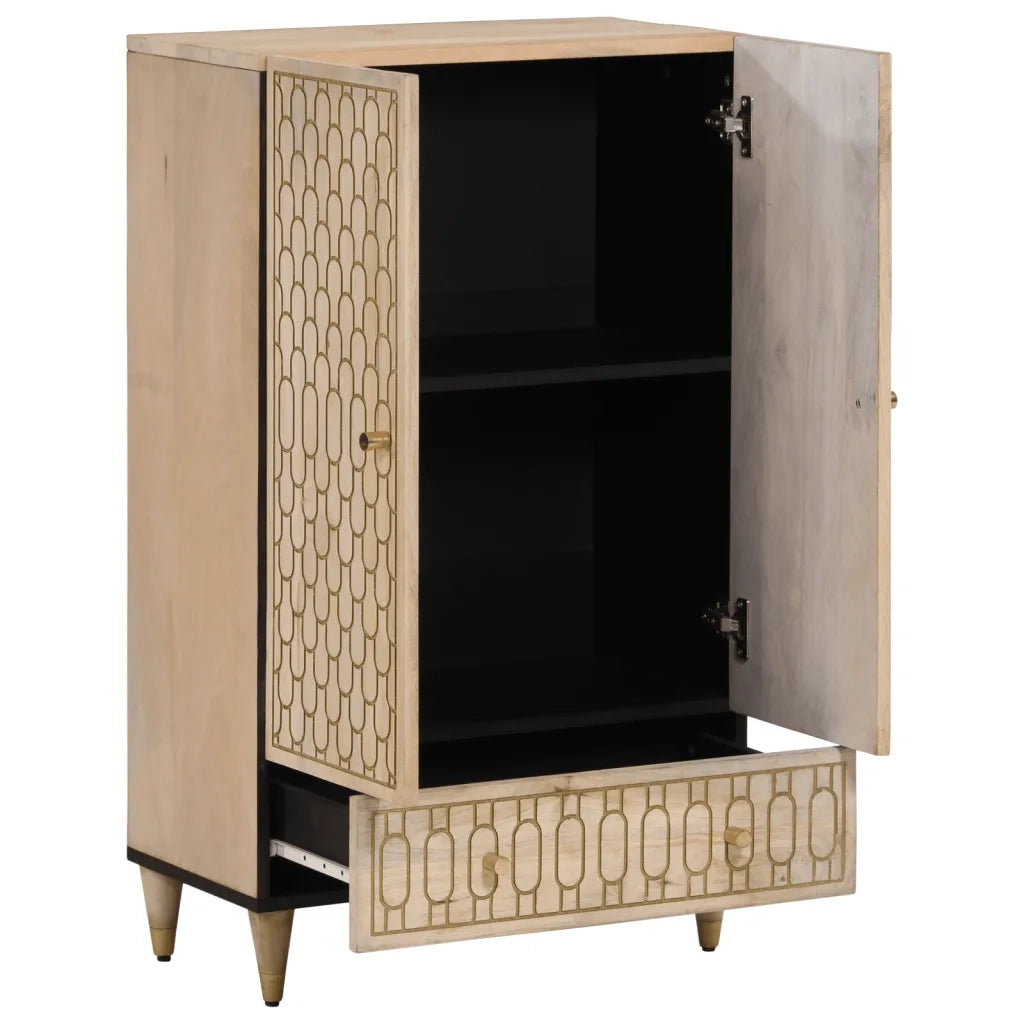 Credenza 60x33x110 cm in Legno Massello di Mango 358278