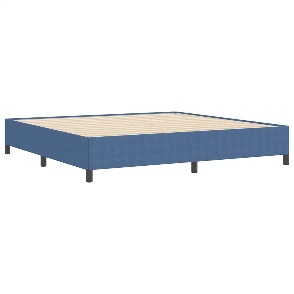 Letto a molle Blu 200 x 200 cm Tessuto in Cords 42006990