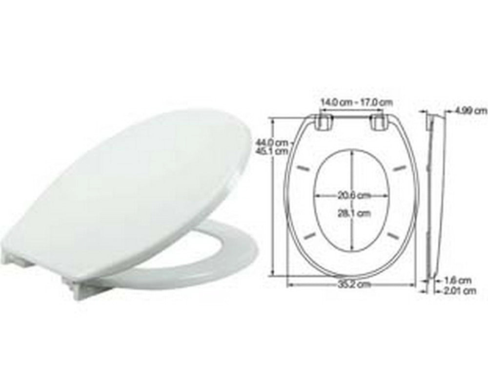 1pz sedile wc universale 2850 buxton cod:ferx.fer81078