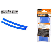 Trade Shop - Set 10pz Guaine Termorestringenti Termoretrattili Blu 12 X 120 Mm Per Cavi 57081 -
