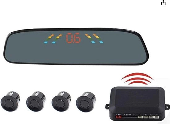 Sensore di parcheggio senza fili - set con suono - aiuto al parcheggio - tecnologia ultrasonica