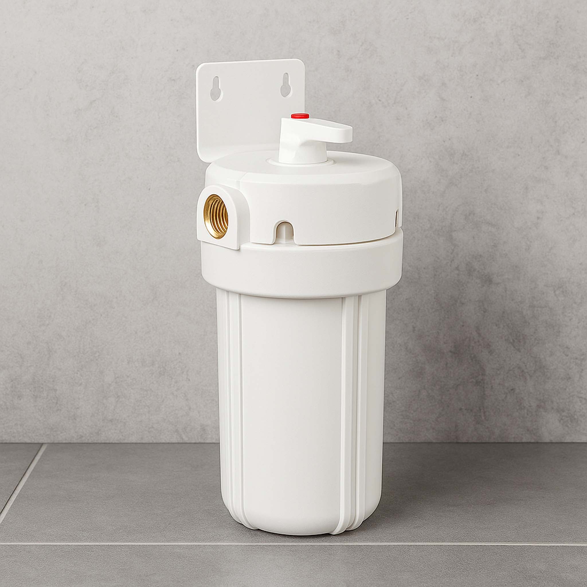 Naturewater Prefiltro, filtro a cartuccia da 10" in PP, per acqua potabile con funzione di controlavaggio, pressione di esercizio 1,5-5 bar, filtraggio acqua domestica