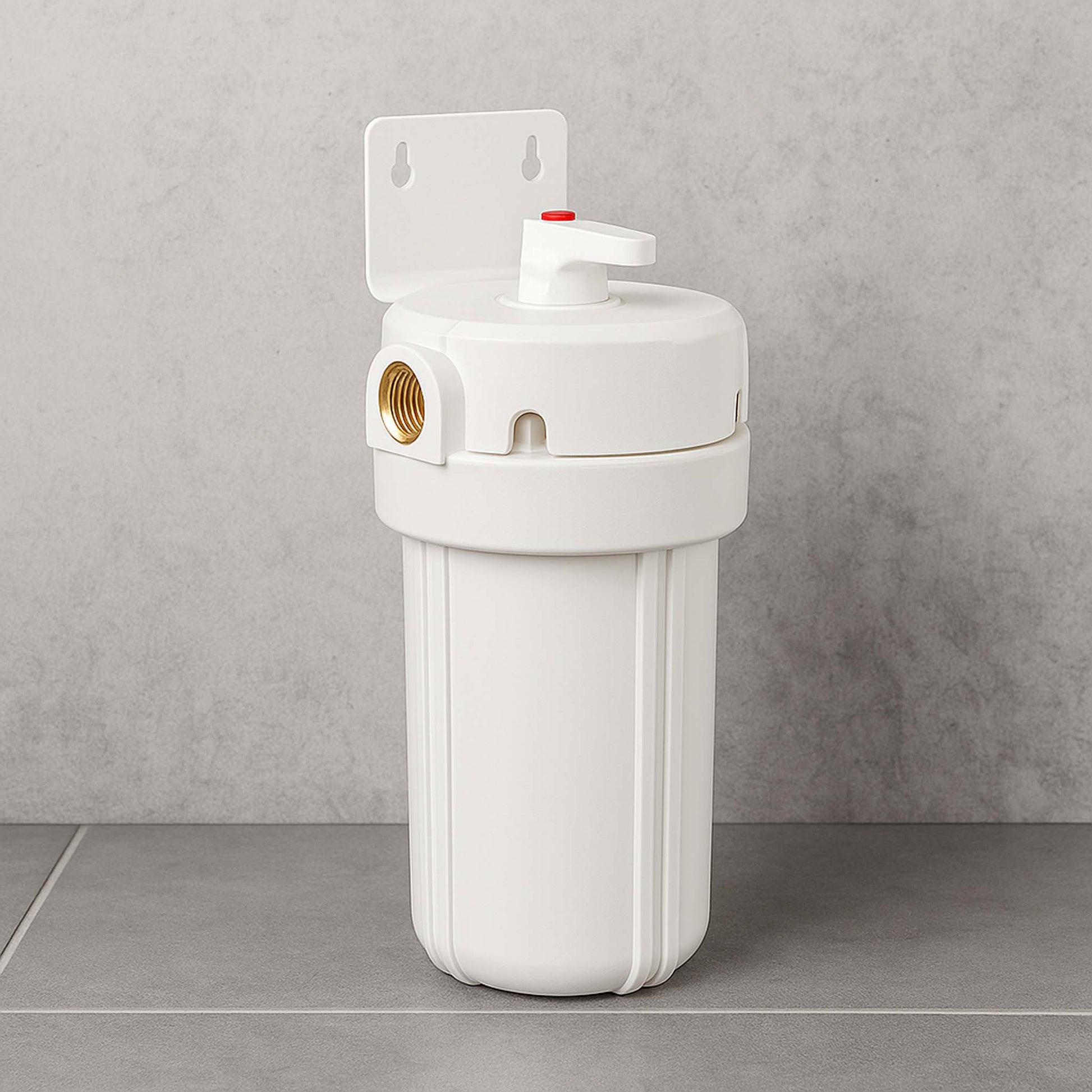 Naturewater Prefiltro, filtro a cartuccia da 10" in PP, per acqua potabile con funzione di controlavaggio, pressione di esercizio 1,5-5 bar, filtraggio acqua domestica