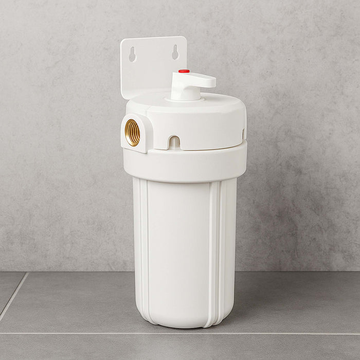 Naturewater Prefiltro, filtro a cartuccia da 10" in PP, per acqua potabile con funzione di controlavaggio, pressione di esercizio 1,5-5 bar, filtraggio acqua domestica