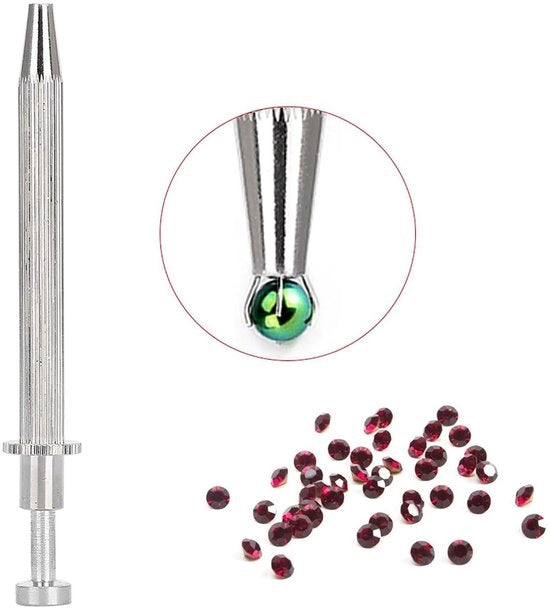 Pincetta per gioielli con 4 uncini - Acciaio inossidabile - Ideale per collane/orologi/occhiali - Facile da maneggiare - 11 cm/6 cm - Duraturo e solido - Pincetta per pietre preziose