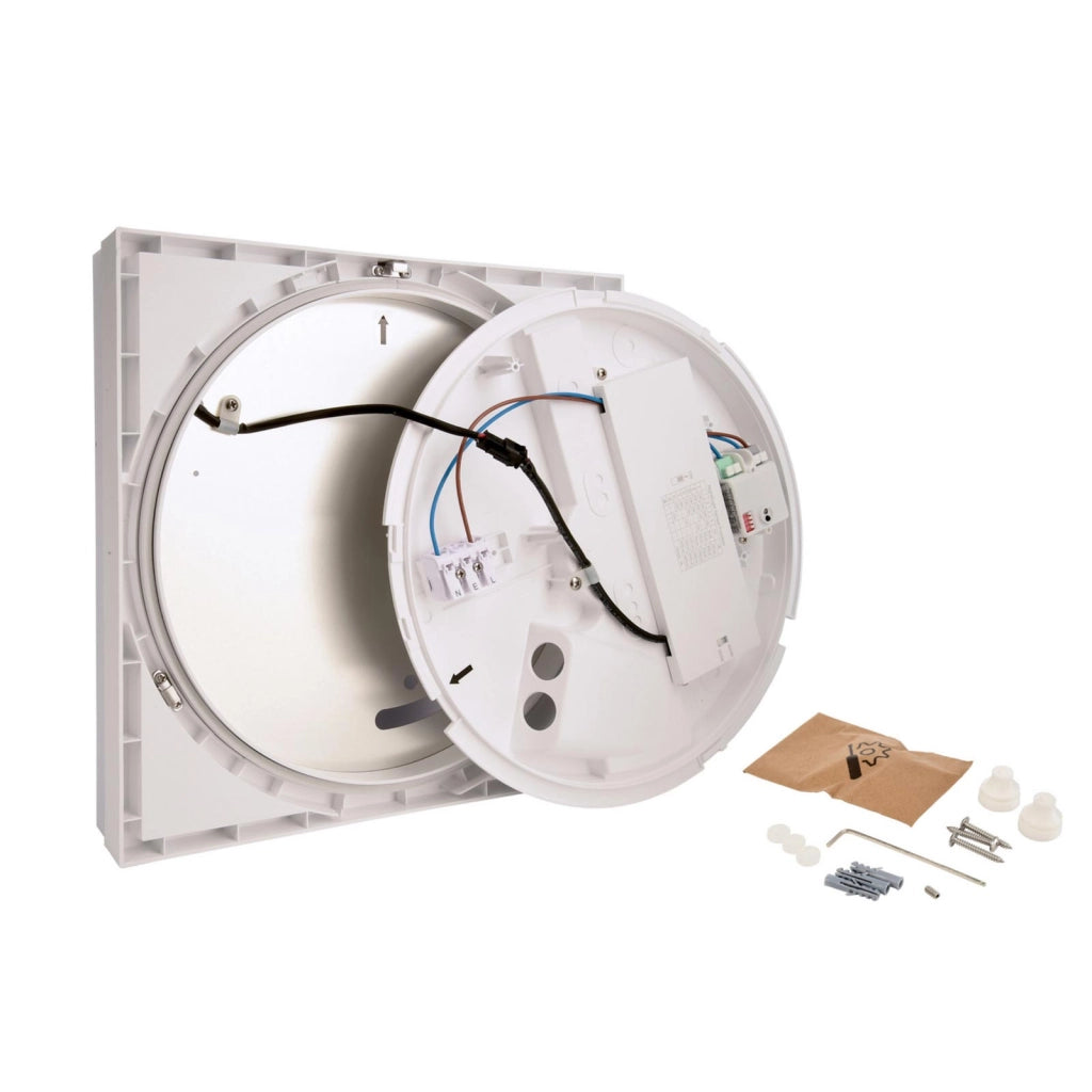 Applique LED 3W parete crepuscolare illuminazione numero civico IP54 CCT da 3000K a 4000K luce ingresso negozio BIANCO
