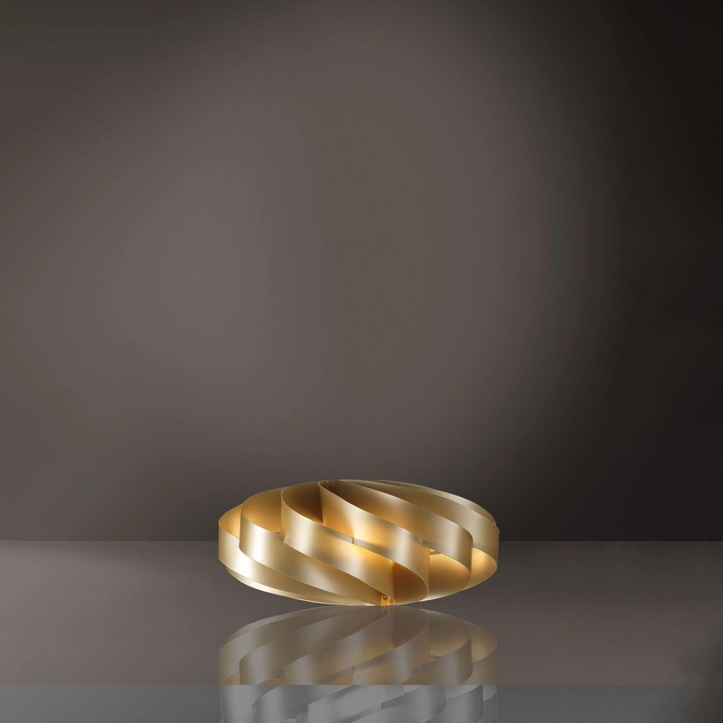 Lampada Da Scrivania-Ufficio Moderna Flat Polilux ® New Gold 1 Luce E27
