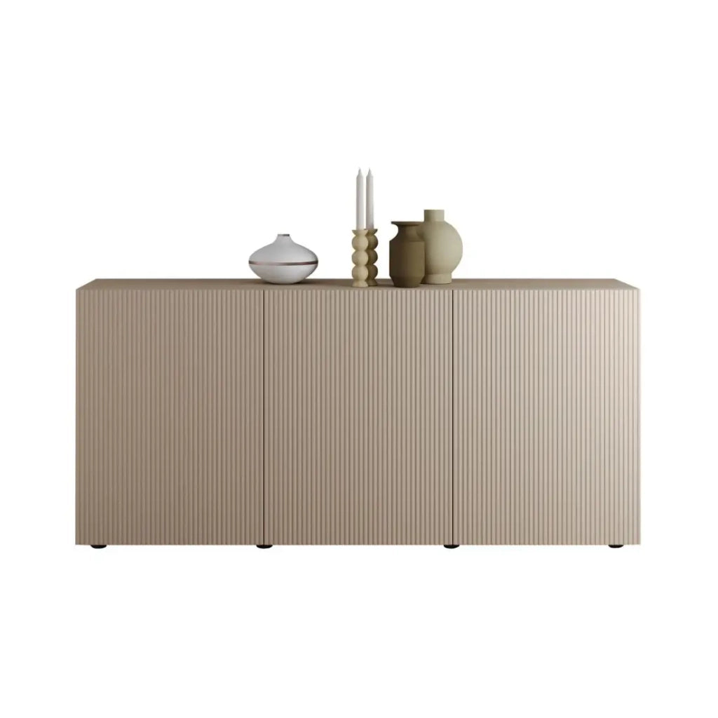 Buffet SCENA – L181 x H84 x P42 cm – 3 porte – Colore Cashmere