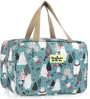 Tolettas per viaggiatore, organizzatore di cosmetici per donne e uomini, grande tolettas con maniglia per accessori, tolettas per viaggio, organizzatore di make-up per donne e uomini