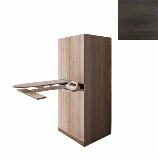 Mobile Lavanderia a Colonna per Lavatrice o Asciugatrice con Asse da Stiro in Nobilitato Unika Olmo Scuro