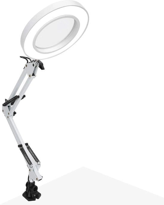 Lampada LED per Scrivania con Regolazione di Luminosità - Adattatore USB per Nail Art Tattoo - Lampada per Scrivania per Prodotti Cosmetici - Contenuto HTML per Tavolo di Make-up
