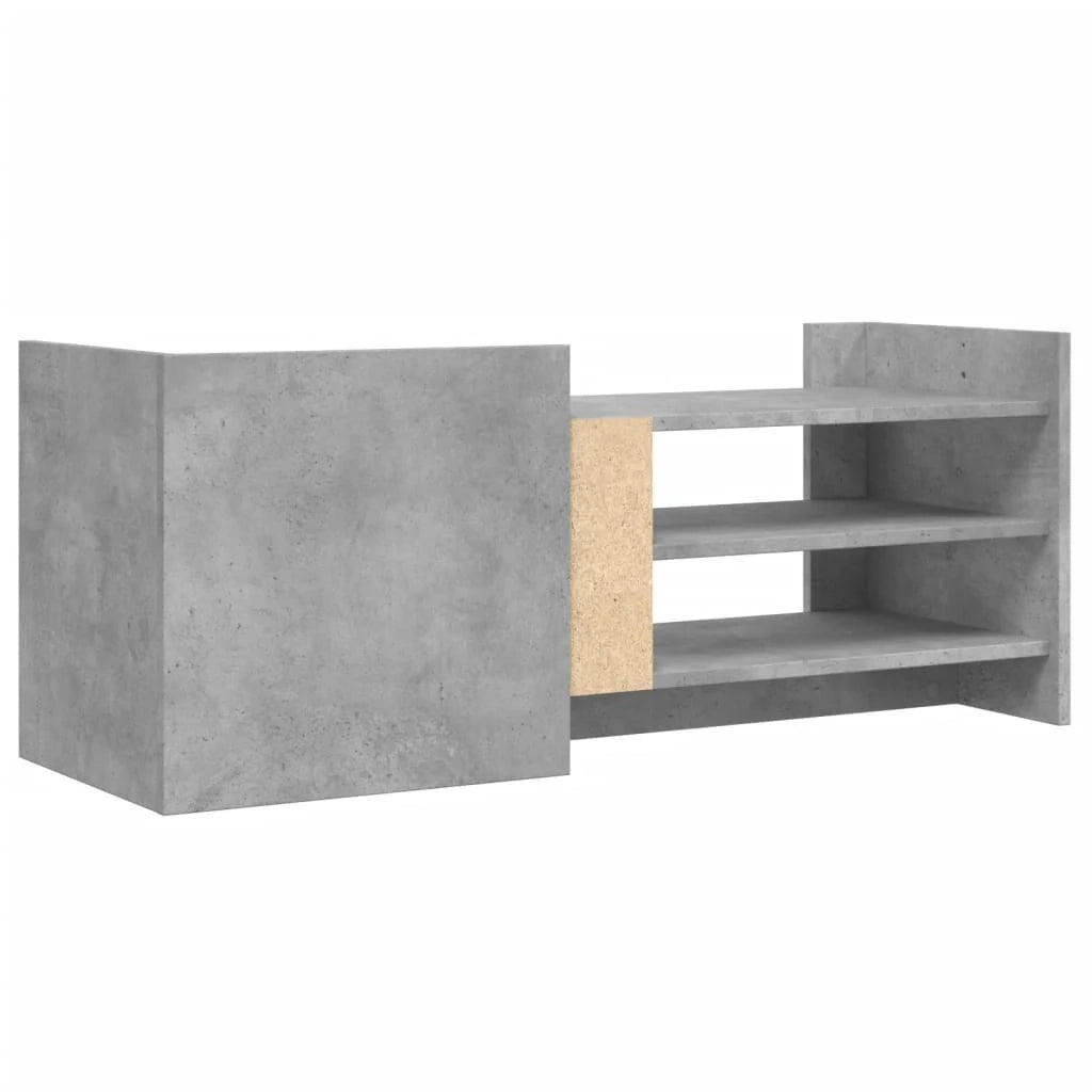 Mobile TV multimediale mensola TV credenza TV per sala da pranzo soggiorno camera da letto 100 x 35 x 40 cm legno ingegnerizzato grigio 02_0025488