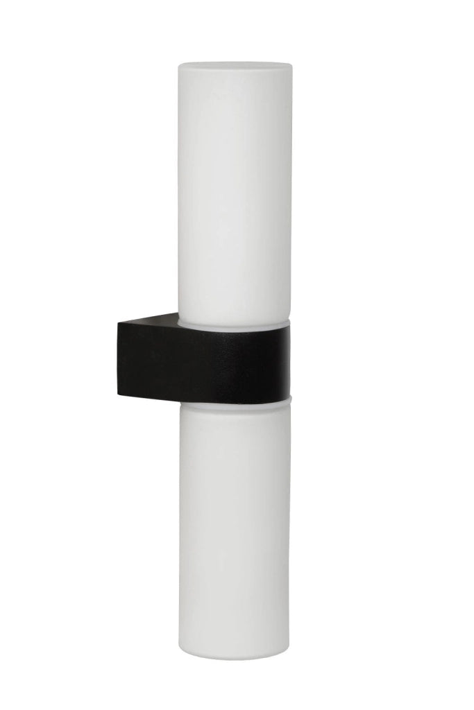 Applique Lucide Jesse 2xG9 33W IP44 bianco/nero vetro