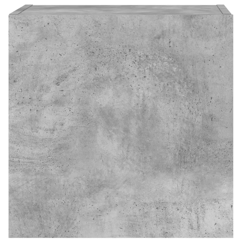 Mobili TV Muro 2pz-Credenza TV-Console TV Grigio Cemento 40,5x30x40 Legno Multistrato