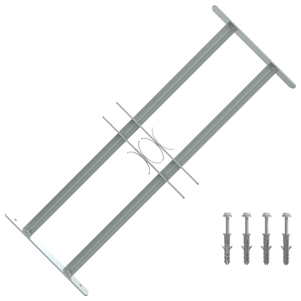 Grate per Finestre Regolabili 2 Barre Trasversali 500-650 mmcod mxl 81633