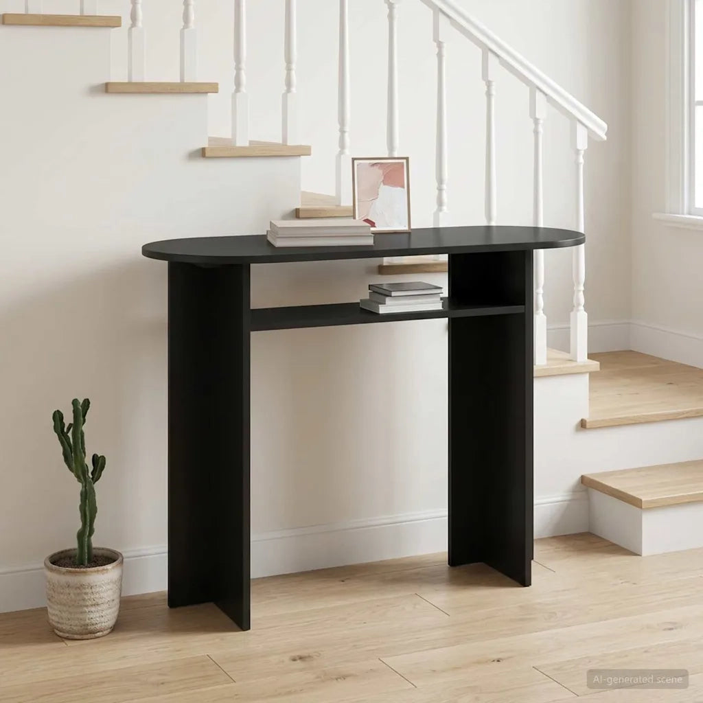 Tavolo consolle Rovere Nero 100 x 39,5 x 75 cm 8001159