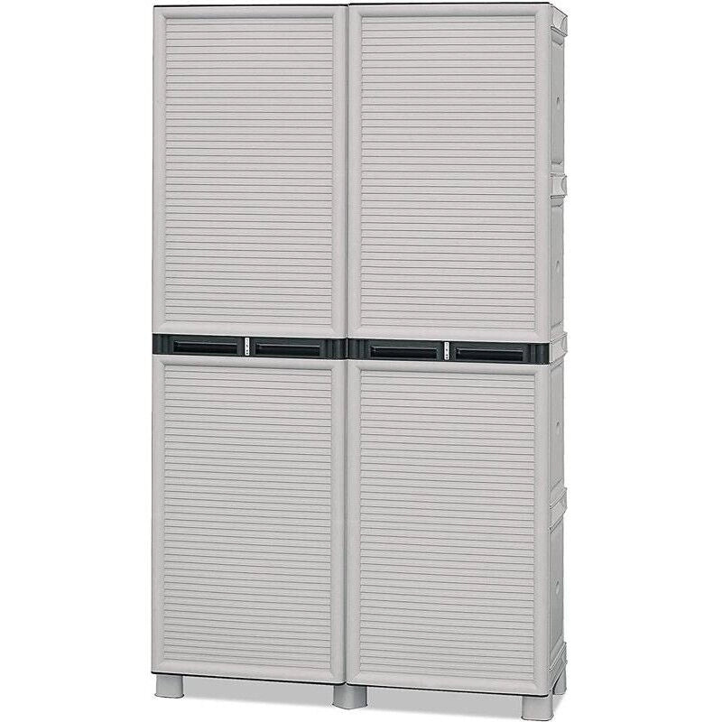ARMADIO PORTASCOPE IN POLIPROPILENE 100 X 39 X H172 CM 2 ANTE E 3 RIPIANI