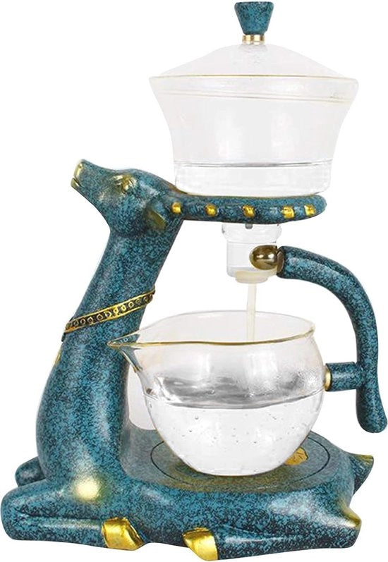 Set di Teiera in Vetro e Tazza da Tè 350 ml con Infusore Magnetico per Tè Oolong e Aromatizzato
