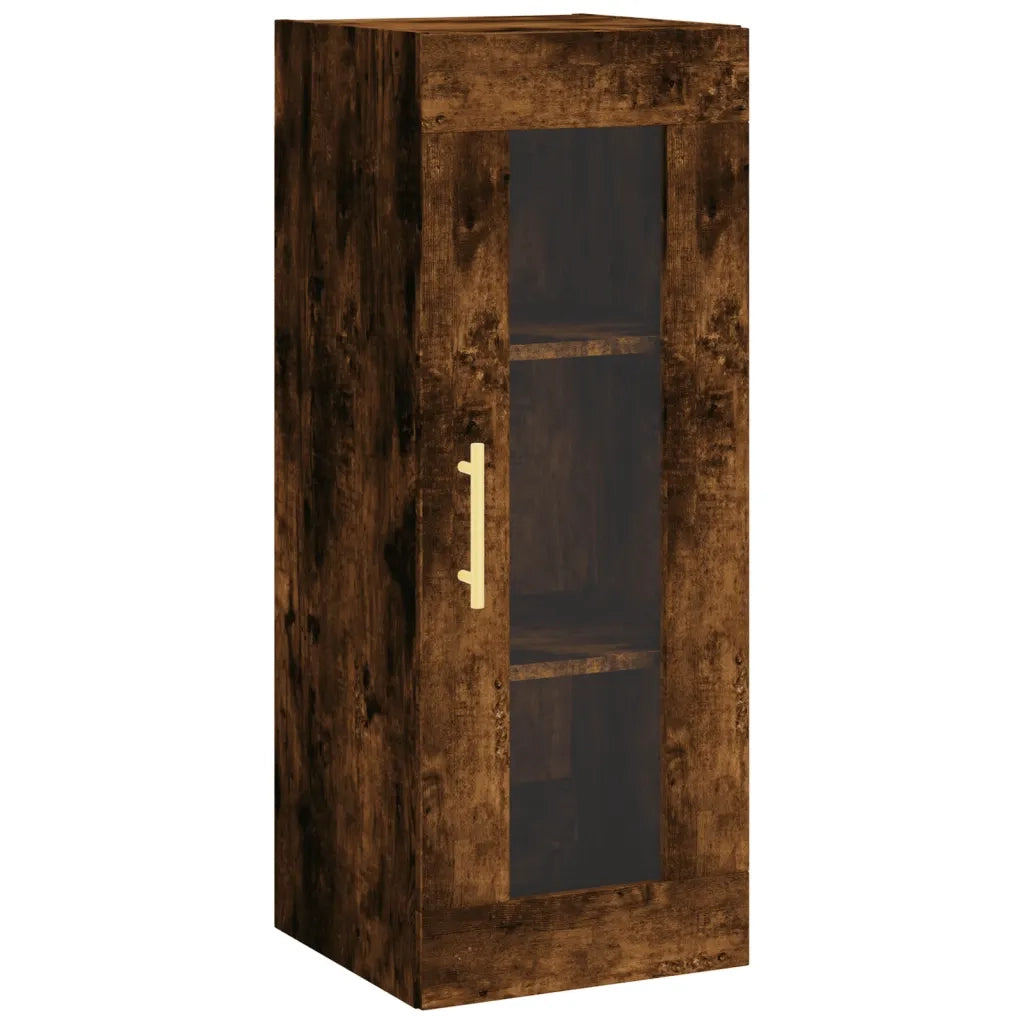 Credenza Rovere Fumo 34,5x34x180 cm in Legno Multistrato 3199358