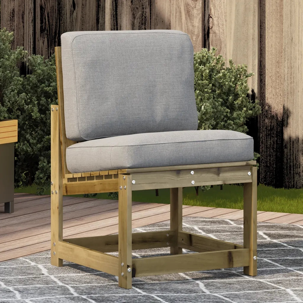 Sedia da patio-Sedia da Giardino 50,5x55x77 cm in Legno Impregnato di Pino